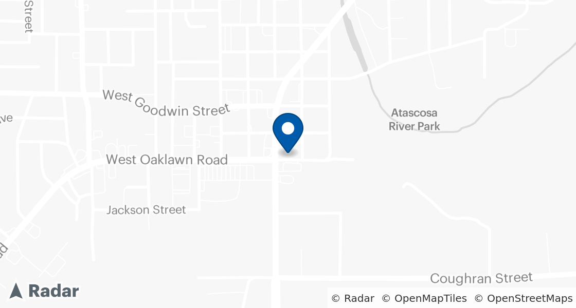 Map of Dairy Queen Location:: 223 S Main St, Pleasanton, TX, 78064-4131